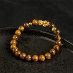 Buddha Stones Various Color Tiger Eye Beads Pixiu Wealth Courage Bracelet - image 3
