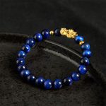 Buddha Stones Various Color Tiger Eye Beads Pixiu Wealth Courage Bracelet - image 9