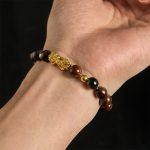 Buddha Stones Various Color Tiger Eye Beads Pixiu Wealth Courage Bracelet - image 19