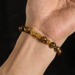 Buddha Stones Various Color Tiger Eye Beads Pixiu Wealth Courage Bracelet - image 4