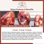 Buddha Stones 925 Sterling Silver Faceless Cat Head Natural Red Flower Quartz Passion Bracelet - image 7