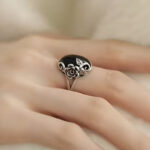 Buddha Stones Copper Rose Flower Adjustable Self Care Ring - image 9