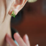 Buddha Stones 925 Sterling Silver Jade Leaf Prosperity Earrings  - image 5