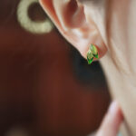 Buddha Stones 925 Sterling Silver Jade Leaf Prosperity Earrings  - image 12