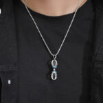 Buddha Stones Tibetan Copper Vajra Dorje Spiritual Power Necklace Pendant - image 4