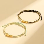 Buddha Stones 999 Sterling Silver Lucky Koi Fish Protection Rope Bracelet - image 16