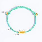 Buddha Stones Copper Lucky Koi Fish Luck Rope Bracelet - image 5