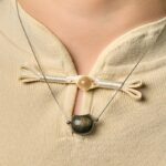 Buddha Stones 925 Sterling Silver Natural Silver Sheen Obsidian Gold Sheen Obsidian Cat Necklace - image 8