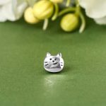 Buddha Stones 925 Sterling Silver Mini Cat Blessing Chain Bracelet - image 11