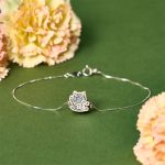 Buddha Stones 999 Sterling Silver Fortune Cat Protection Bracelet - 18-22cm - image 1