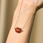 Buddha Stones 925 Sterling Silver Cat Head Natural Red Flower Quartz Protection Necklace Pendant - image 11