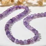 Buddha Stones Cute Cat Face Amethyst Relieves Stress Bracelet - image 9