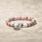 Buddha Stones Cat Head Design Zebra Jasper Protection Bracelet - image 3