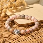 Buddha Stones 8mm Cat Design Zebra Jasper Protection Bracelet - image 2