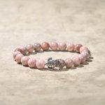 Buddha Stones Turtle Design Zebra Jasper Protection Bracelet - image 5