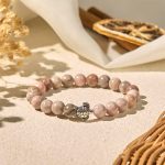 Buddha Stones Turtle Design Zebra Jasper Protection Bracelet - image 3