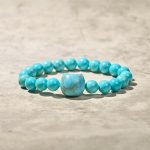 Buddha Stones Natural Cat Turquoise Strength Beads Bracelet - image 7
