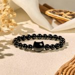 Buddha Stones Black Cat Natural Black Onyx Protection Bracelet - image 2