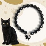 Buddha Stones 925 Sterling Silver Kitten Charm Black Cat Natural Black Onyx Protection Bracelet - Black Onyx(Wrist Circumference: 15-16cm) - image 1