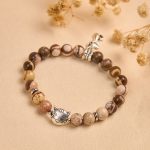 Buddha Stones Zebra Jasper Agate Bead Positive Bracelet - image 3