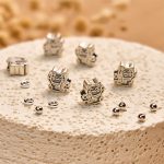 Buddha Stones 925 Sterling Silver Calico Cat Stone Bead Bracelet - image 6
