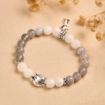 Buddha Stones Ragdoll Cat Gray Striped Agate Chalcedony Support Bracelet - image 4
