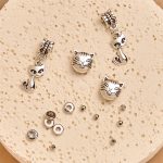 Buddha Stones Natural Stone Kitten Cat Head Protection Bracelet - image 5