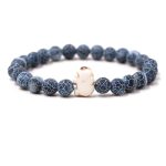 Buddha Stones Natural Various Stones Elephant Spiritual Strength Bracelet - Crackle Agate(Wrist Circumference: 15-18cm) - image 10