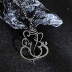 Buddha Stones Ganesh Elephant Stainless Steel Protection Necklace Pendant - Silver - image 2