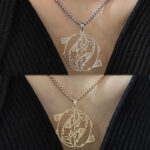 Buddha Stones Vintage Koi Fish Hollow Design Stainless Steel Luck Necklace Pendant - image 12