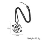 Buddha Stones Vintage Koi Fish Hollow Design Stainless Steel Luck Necklace Pendant - image 11
