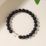 Buddha Stones Natural Agate Stone Shark Wisdom Bracelet - Lava Rock(Wrist Circumference: 15-18cm) - image 8