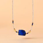 Buddha Stones White Crystal Lazurite Healing Meditation Necklace Pendant - image 2