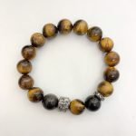 Buddha Stones Tiger Eye Silver Sheen Obsidian Meditation Buddha Head Protection Bracelet - image 12