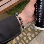 Buddha Stones Grey Jasper Lava Rock Silver Sheen Obsidian Tiger Eye Healing Bracelet - image 13