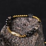 Buddha Stones Cute Bone Pattern Tiger Eye Courage Beads Bracelet - image 7
