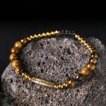 Buddha Stones Cute Bone Pattern Tiger Eye Courage Beads Bracelet - image 2