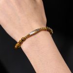 Buddha Stones Cute Bone Pattern Tiger Eye Courage Beads Bracelet - image 3