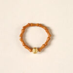 Buddha Stones Olive Pit Bead Copper Coin Inner Strength Ring - Lantern Pattern - 6mm - image 15