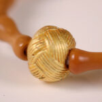 Buddha Stones Olive Pit Bead Copper Coin Inner Strength Ring - image 12