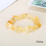 Natural Irregular Shape Crystal Stone Warmth Soothing Bracelet Bracelet BS Citrine