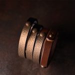 Buddha Stones Vintage Handmade Texture Copper Brass Leather Wealth Bracelet Bangle Bracelet Bangle BS 7