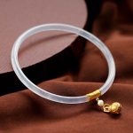 Buddha Stones Natural Cyan White Jade Success Bracelet Bracelet BS 7