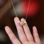 Buddha Stones 925 Sterling Silver Plated Gold Natural Hetian Jade Luck Necklace Pendant Bracelet Set Bracelet Necklaces & Pendants BS Necklace