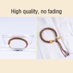 Buddha Stones Handmade Multicolored Tibetan Om Mani Padme Hum Ruyi Auspicious Charm Braided Bracelet Bracelet BS 11