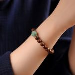 Buddha Stones Sandalwood Lovely Cat Paw Protection Bracelet Bracelet BS 2