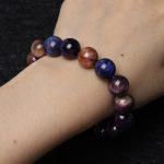 Buddha Stones Natural Purple Tiger Eye Protection Strength Bracelet Bracelet BS 12mm