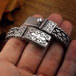 Buddha Stones Retro Vine Totem Pattern Braided Healing Chain Bracelet Bracelet BS 7
