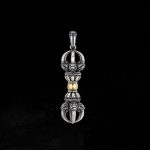 Buddha Stones Tibetan Dorje Vajra Design Wealth Necklace Pendant Necklaces & Pendants BS 8