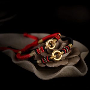 Buddha Stones FengShui Lucky Red String Couple Bracelet Bracelet BS main